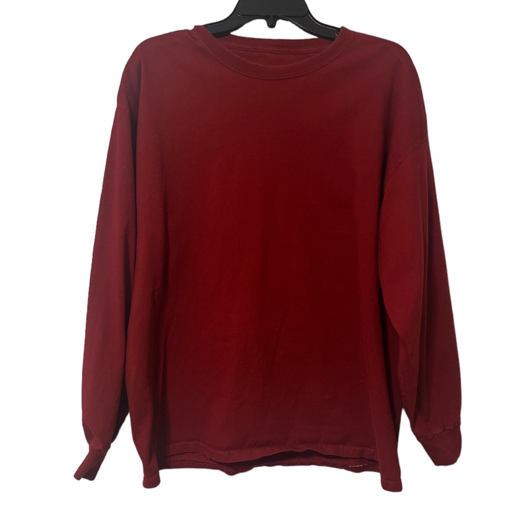 Men’s Red Spalding Long-Sleeve T-shirt